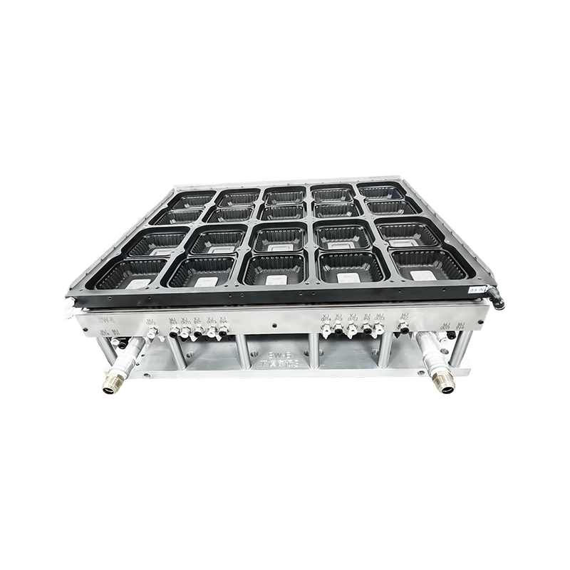 Stampo per termoformatura per scatole da imballaggio con coperchio rotondo